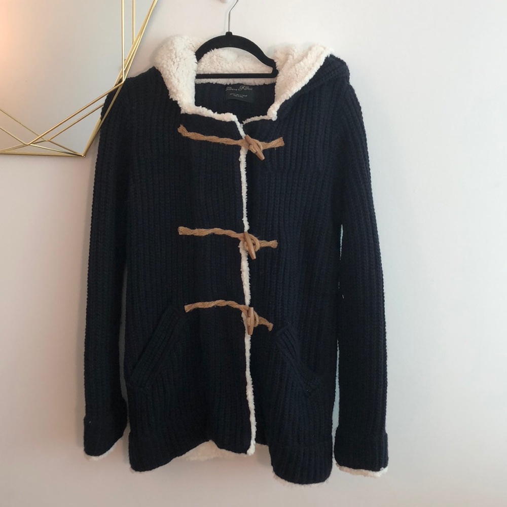 Ruffle Coat Sheepskin with Hood Zara